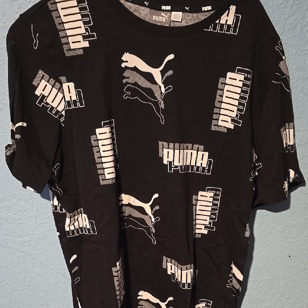 Puma Black Graphic Men's Shirt
